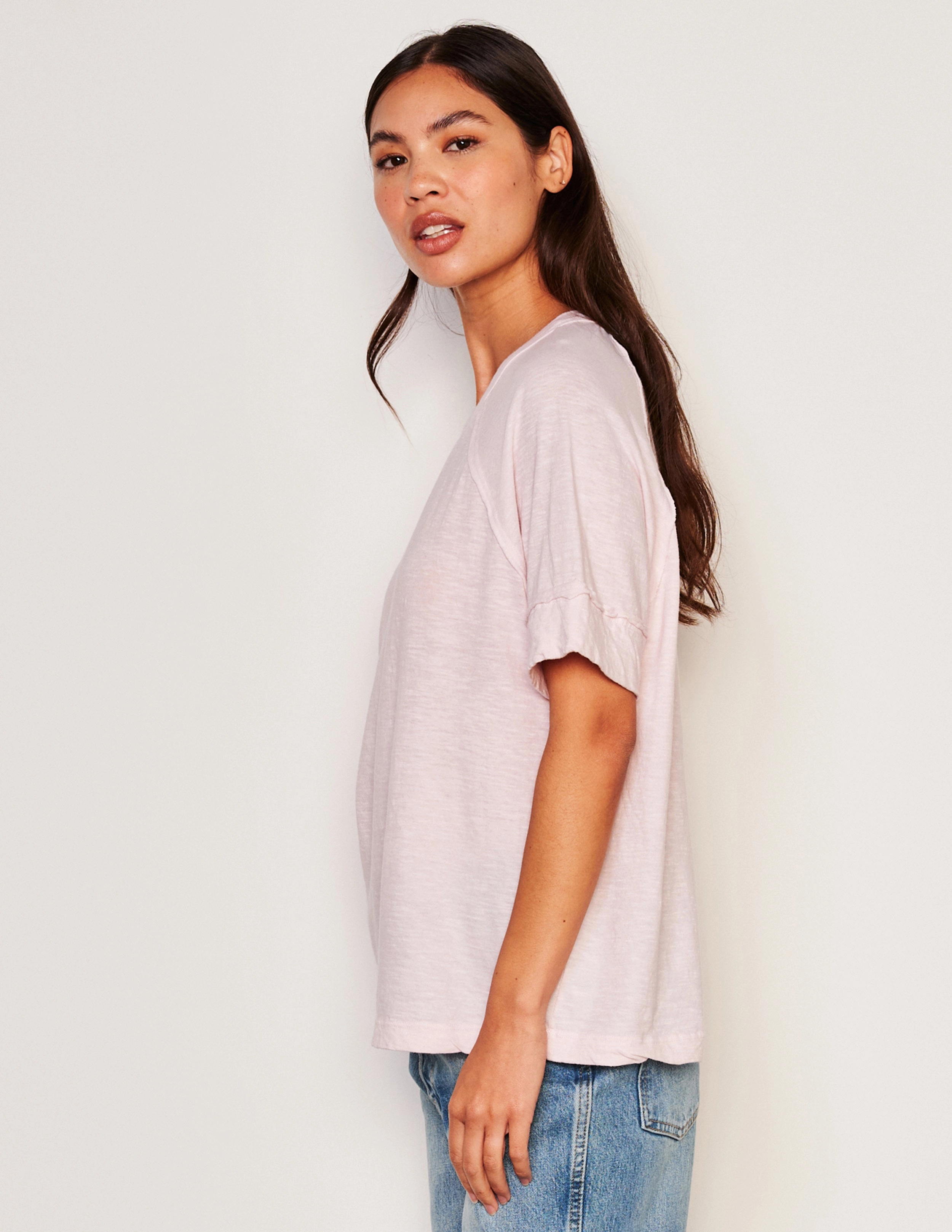 Sundry Boyfriend Tee in Flush Pink