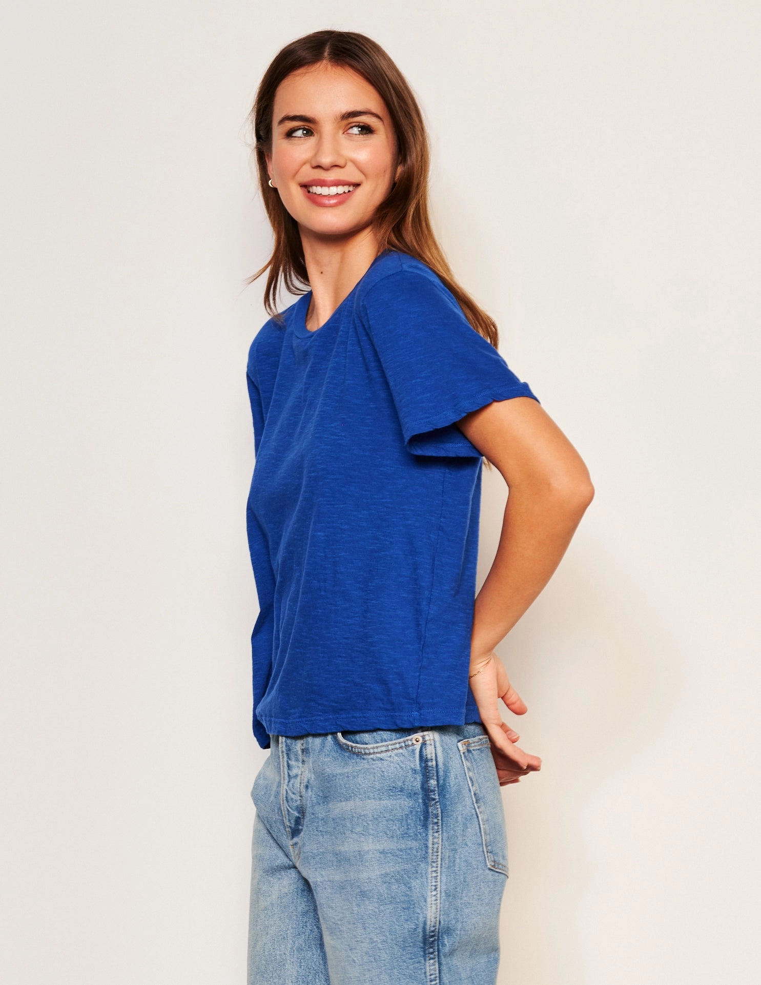 Sundry Crew Neck Tee in Symphony