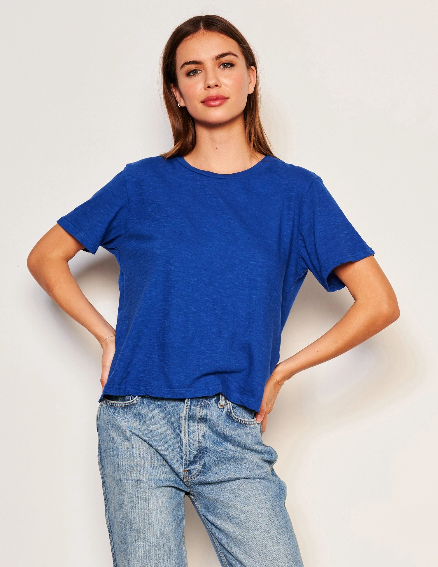 Sundry Crew Neck Tee in Symphony