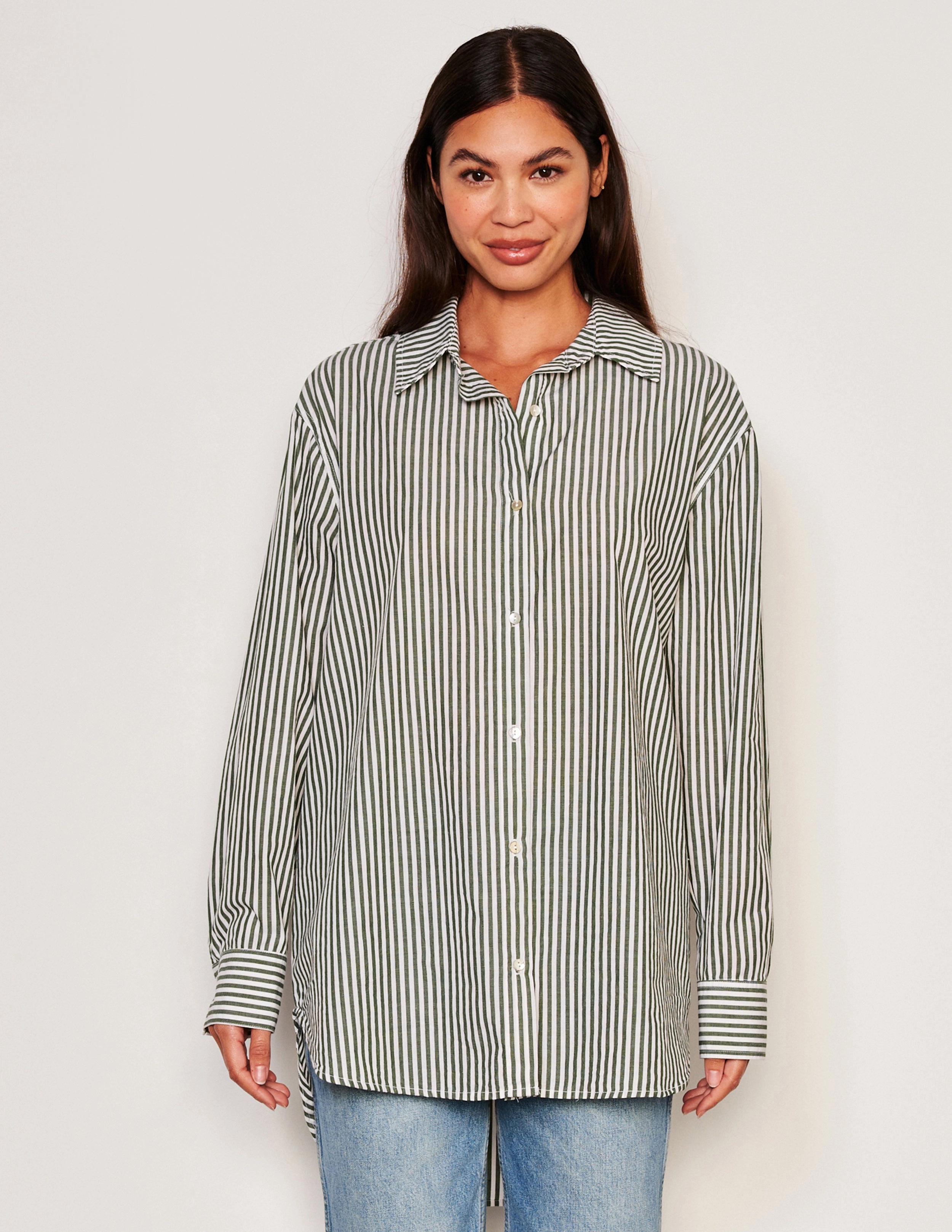 Sundry Destinations Oversized Shirt in Fern