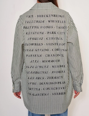 Sundry Destinations Oversized Shirt in Fern