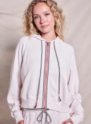 Sundry Horizon Seamed Hoodie in Oyster
