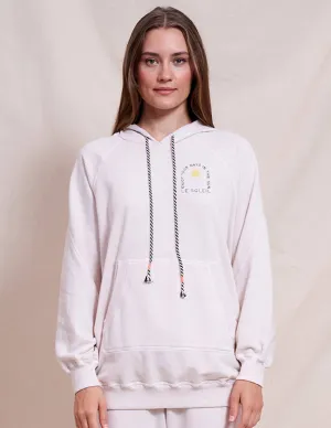 Sundry Le Soleil Boyfriend Hoodie in Oyster