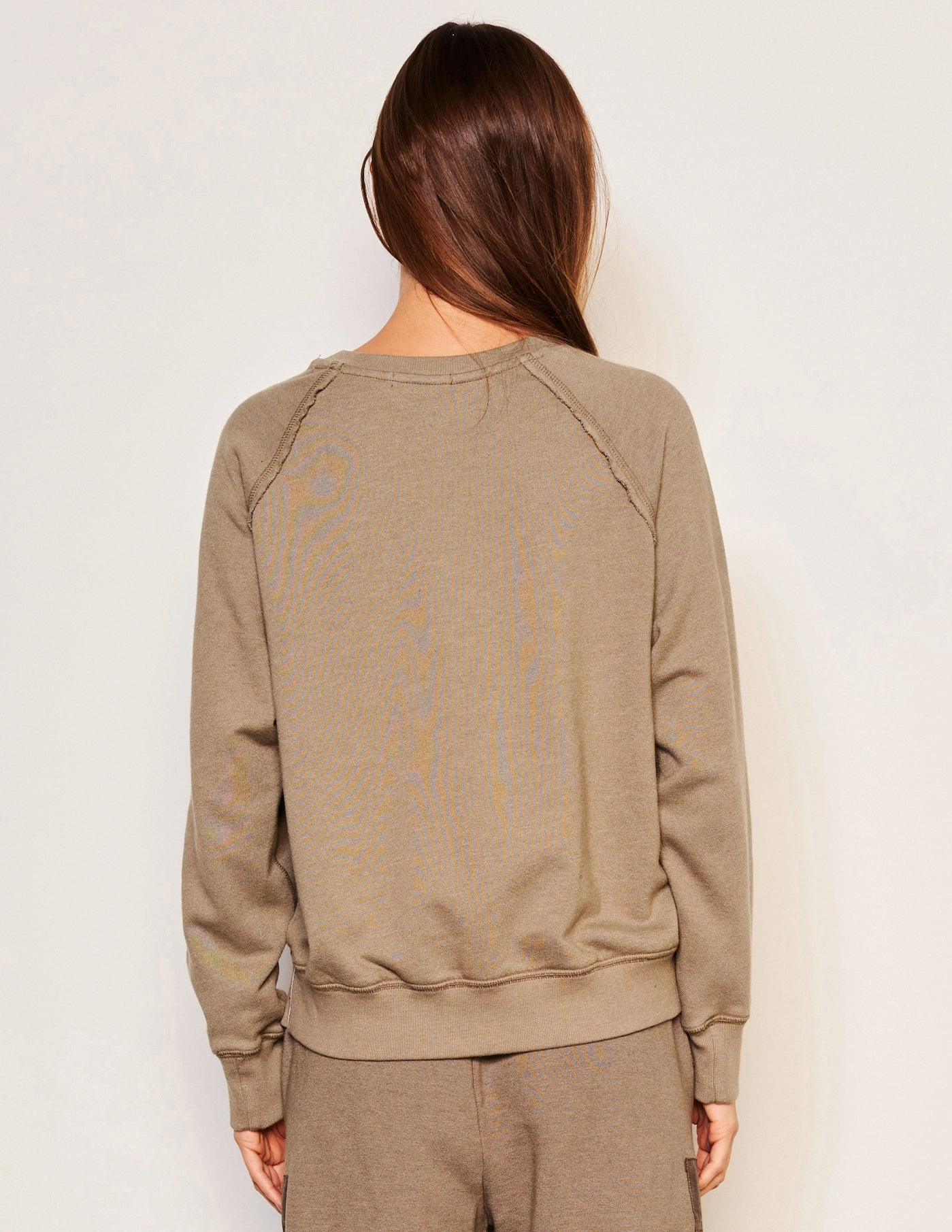 Sundry Raglan Sweatshirt in Fern