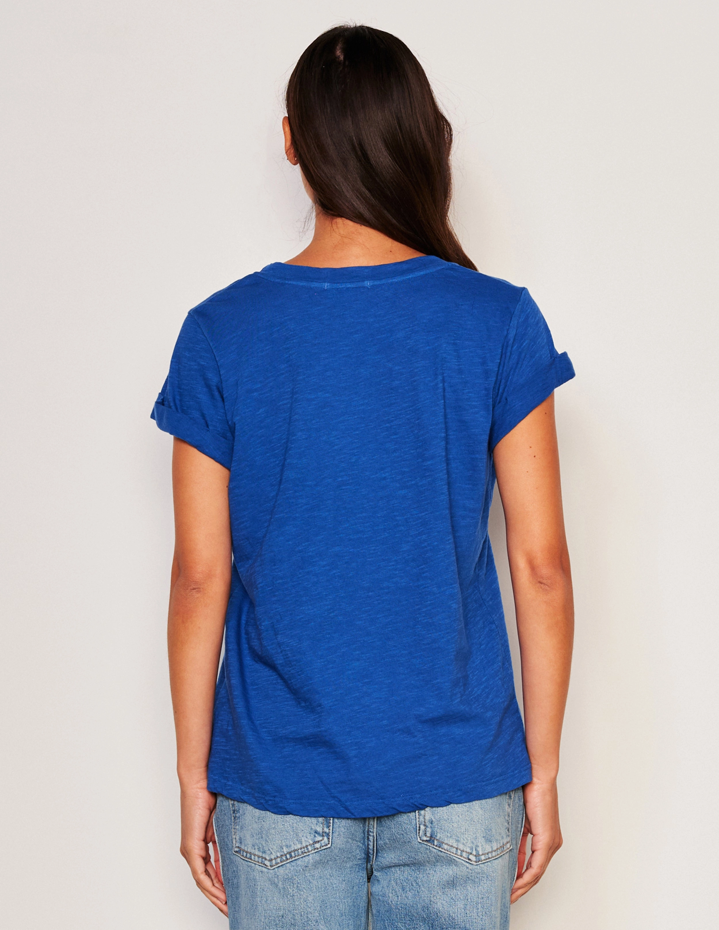 Sundry Rolled Sleeve Tee in Symphony