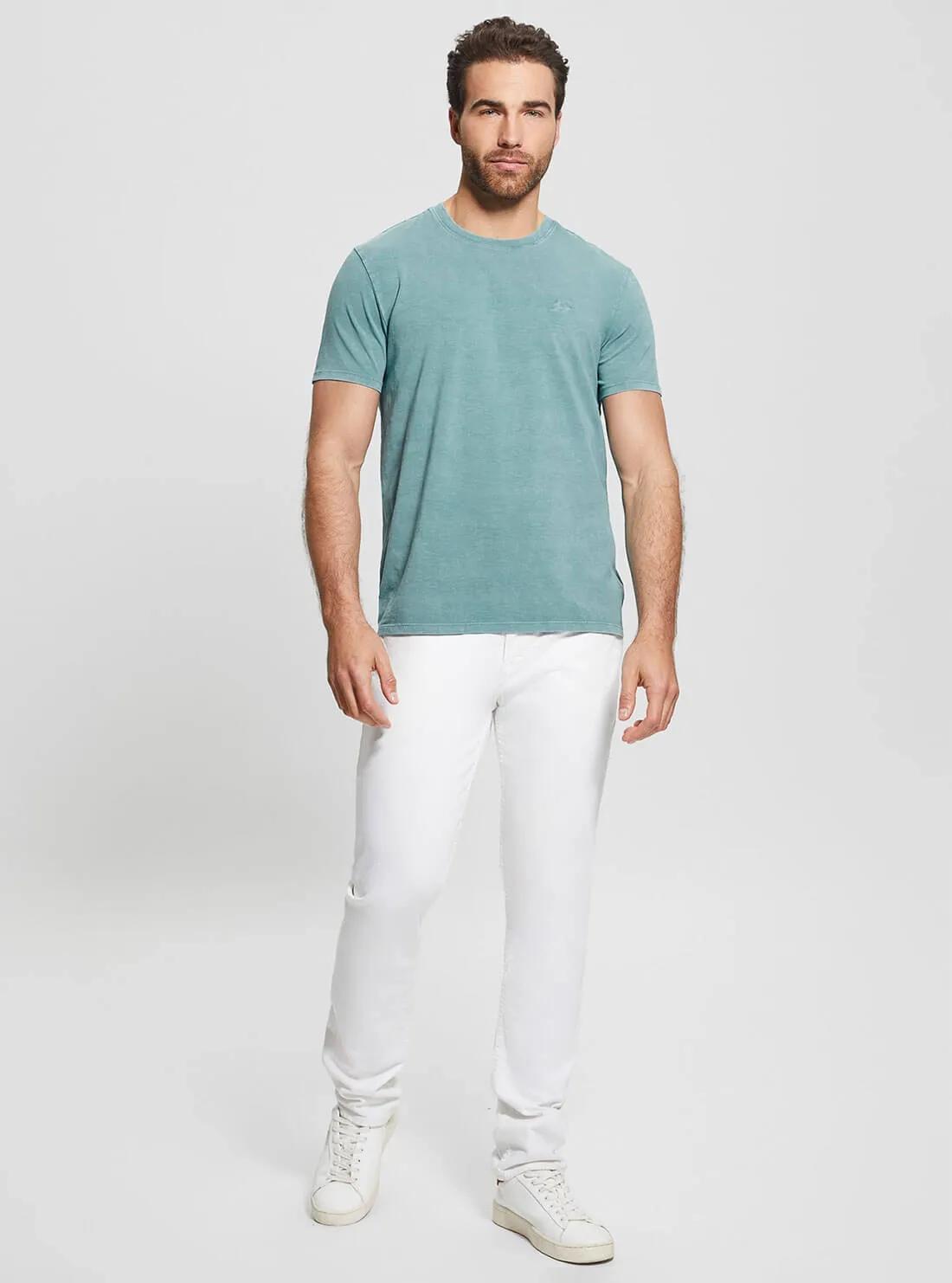 Teal Blue Eli Washed T-Shirt