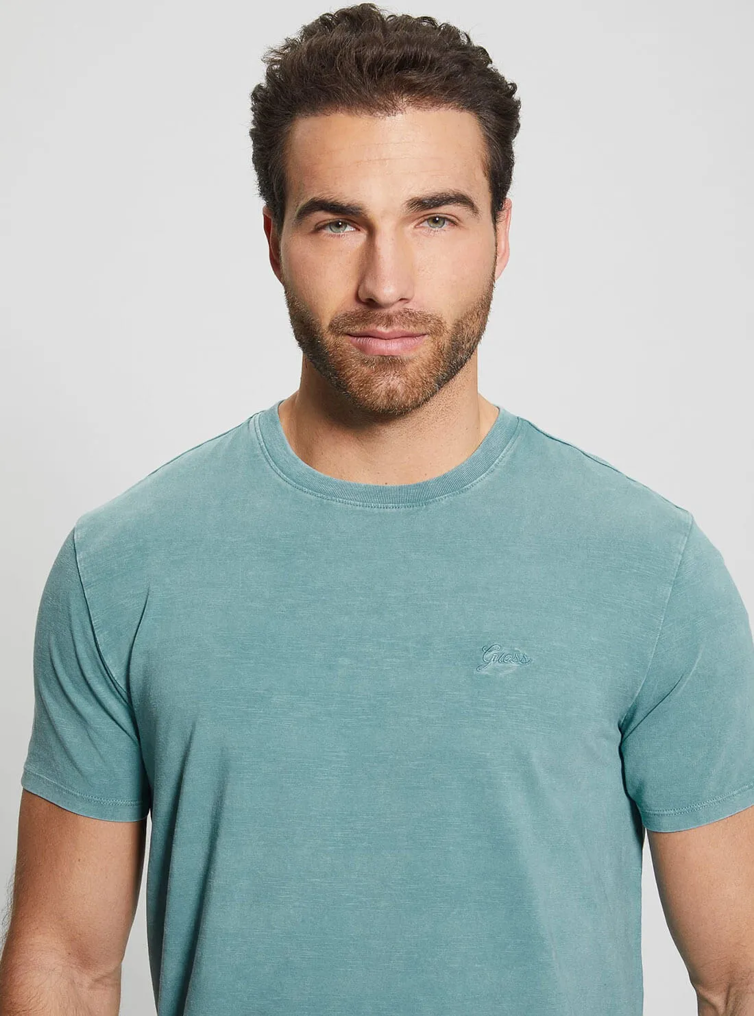 Teal Blue Eli Washed T-Shirt