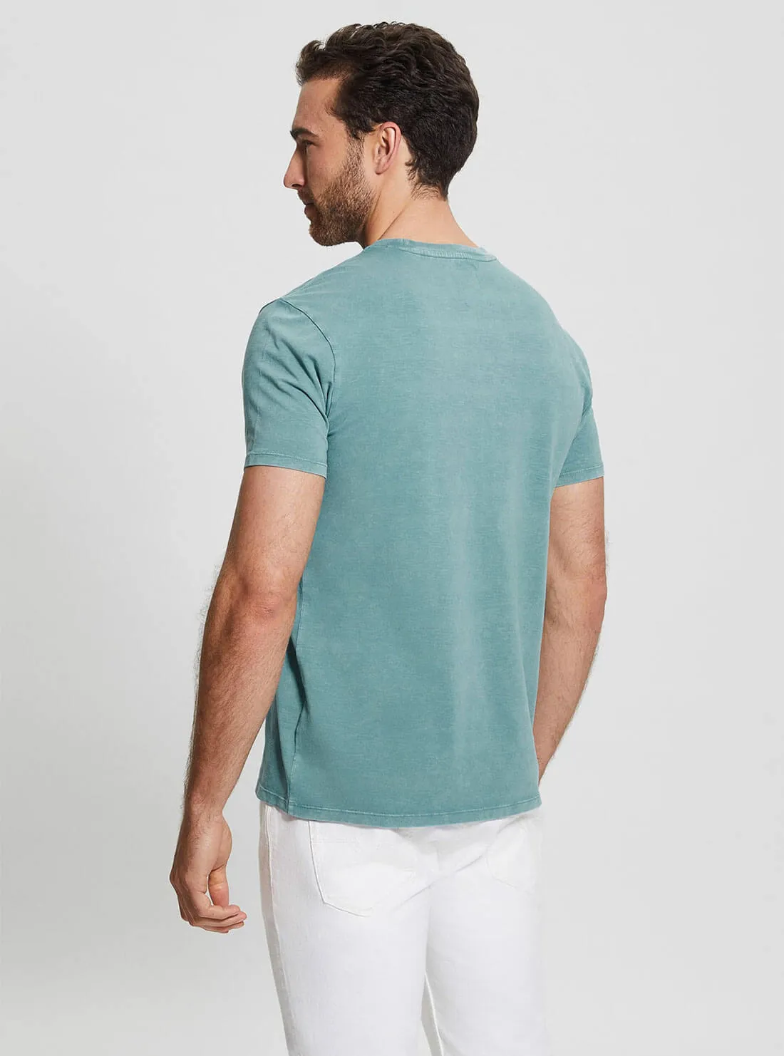Teal Blue Eli Washed T-Shirt
