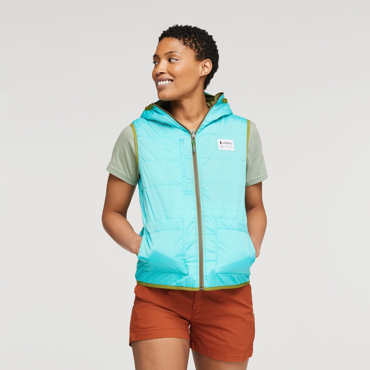 Teca Cálido Reversible Hooded Vest - Women's