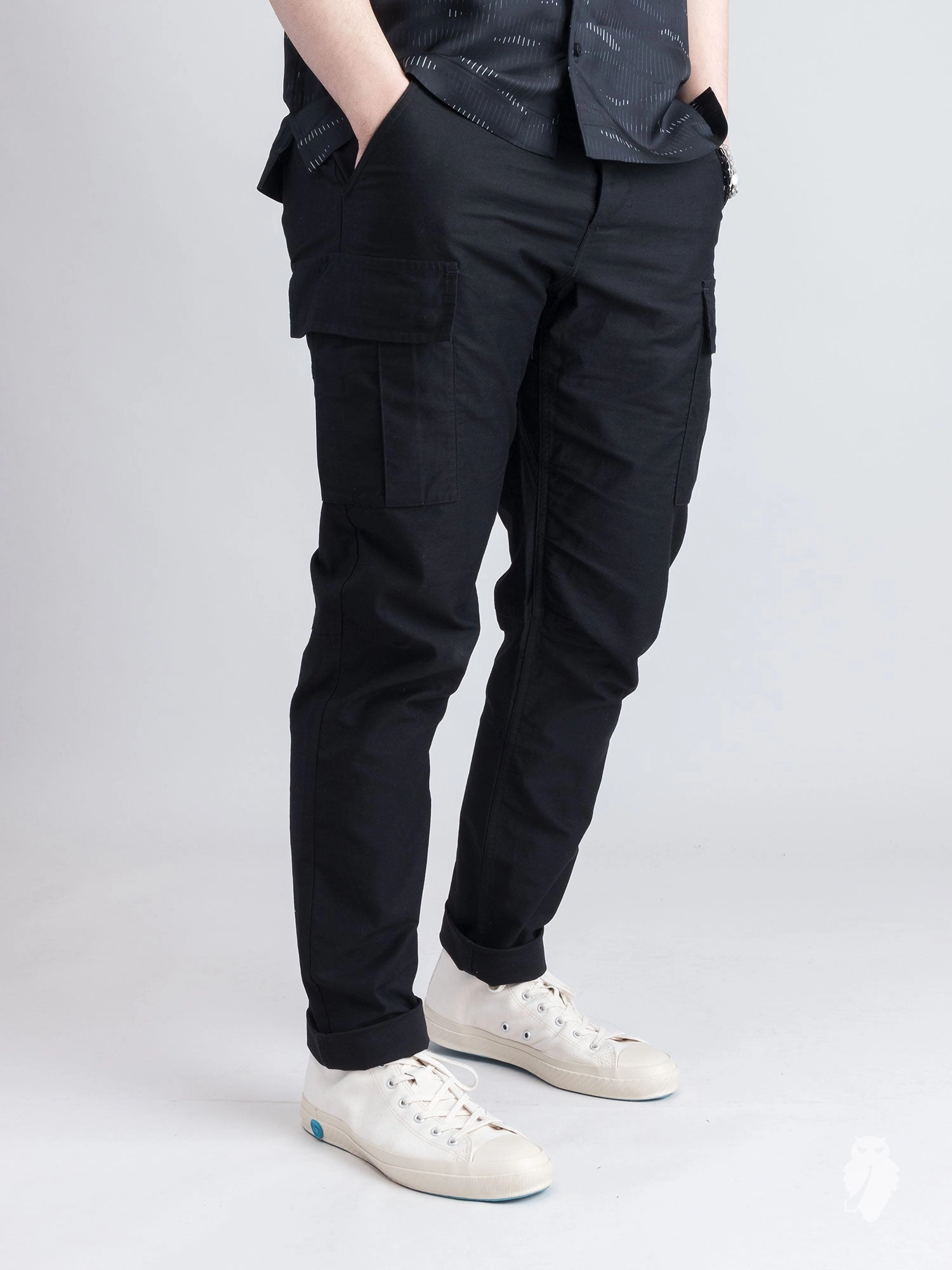 Utility Cotton BDU Pants in Black