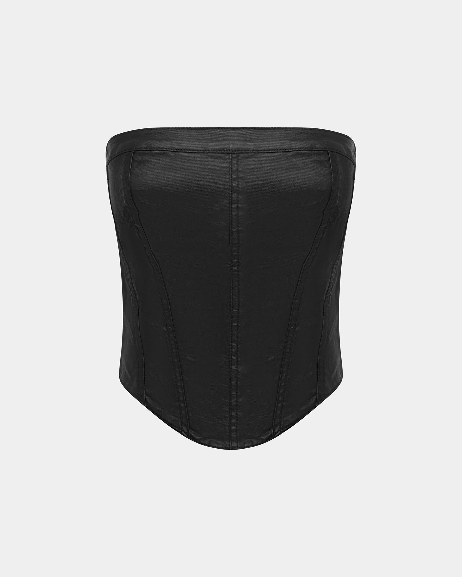 VAMPY BUSTIER BLACK WAX