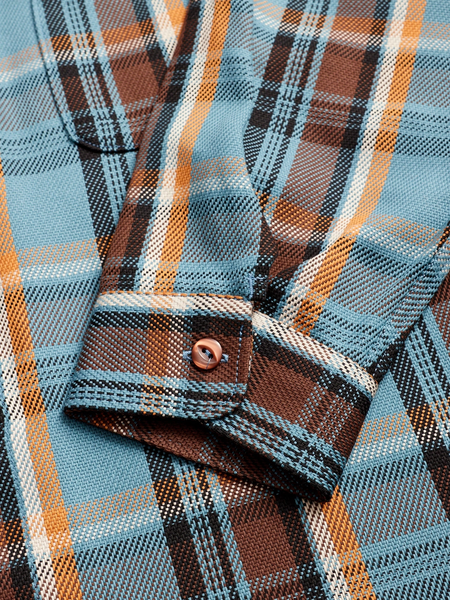 Webster Shirt in Blue Twill Check