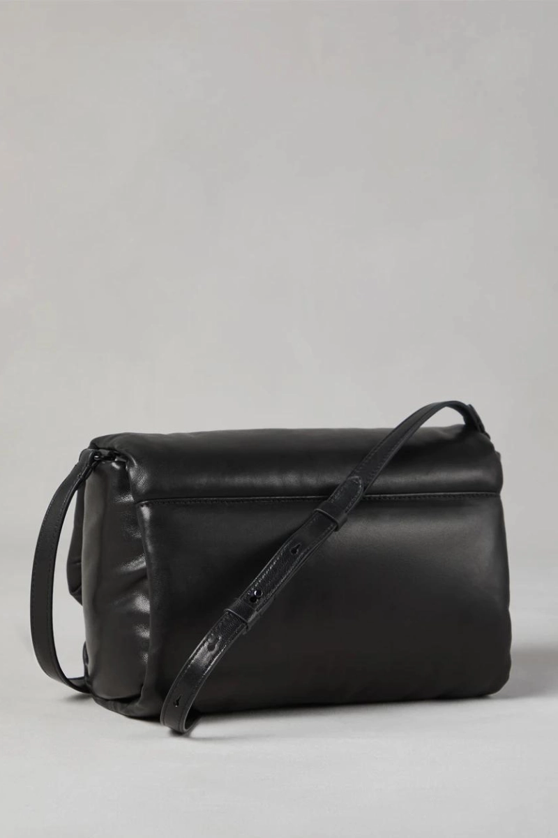 Wet Effect Nappa Handbag