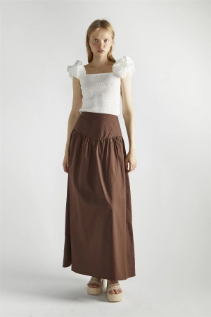 White Square-Neck-Tops