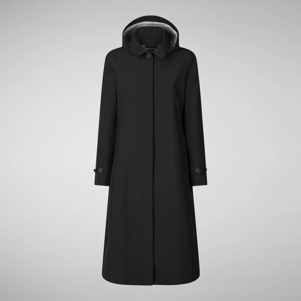 Woman's raincoat Asia in black