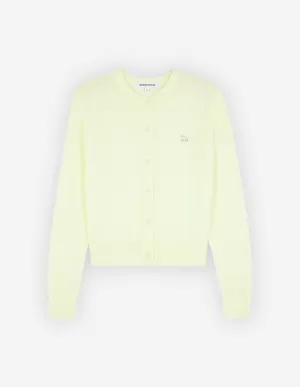 Women's Baby Fox Patch Regular Cardigan Lemonade
