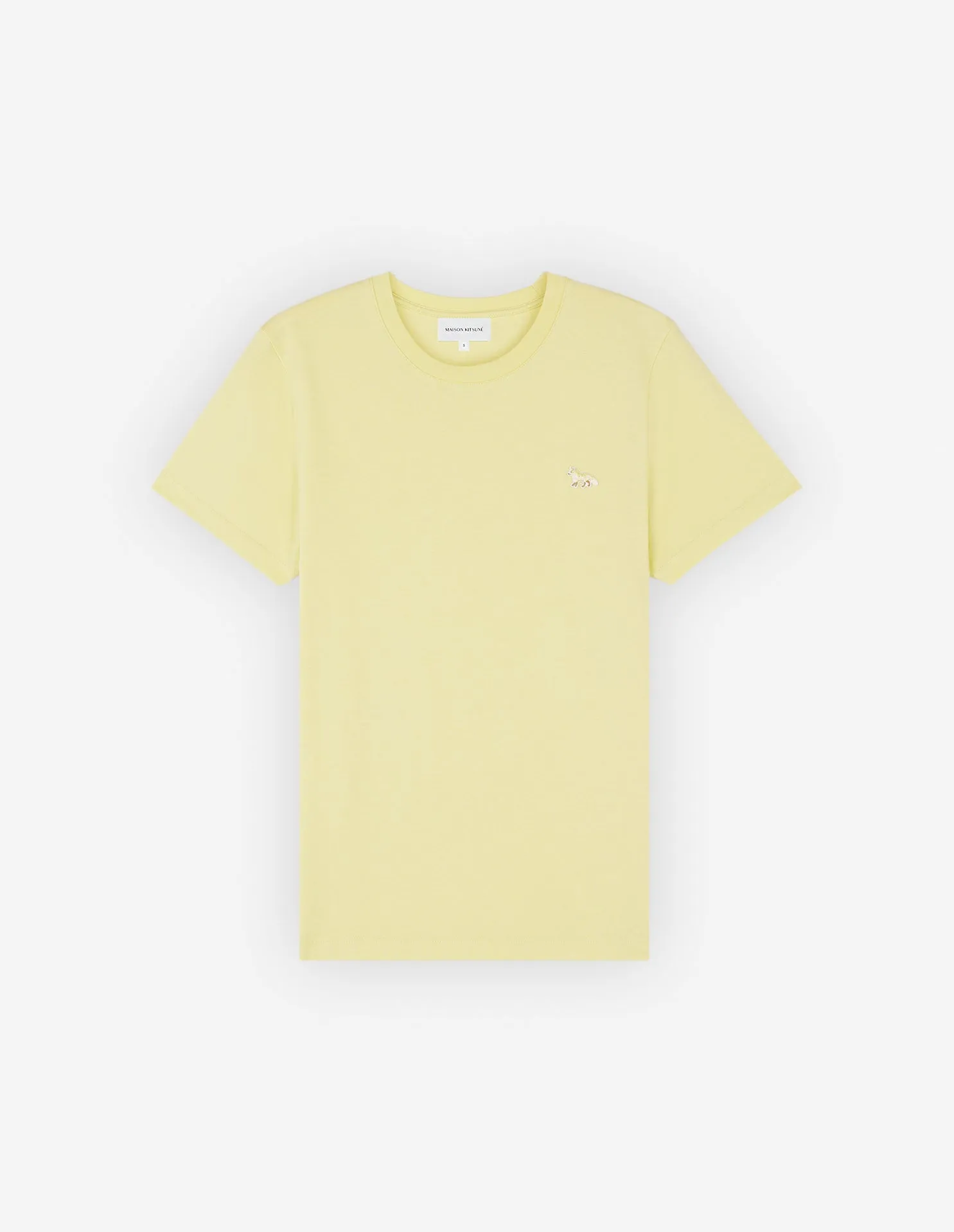 Women's Baby Fox Patch Regular Tee-shirt Chalk Yellow