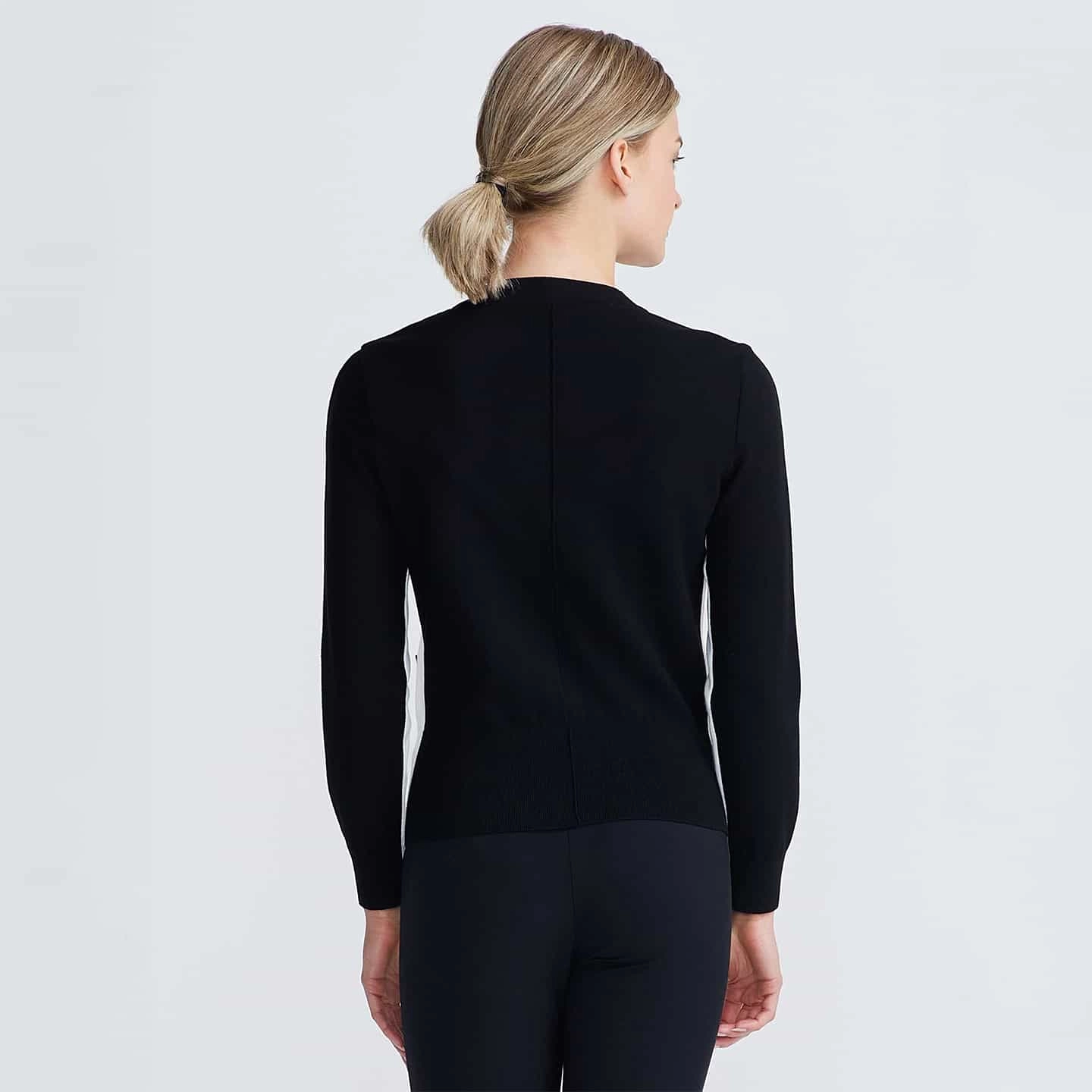Women's Contrast V-Neck Cardigan