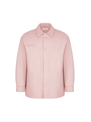 Womens Flower-Warmth Padded Overshirt—Magnolia Pink