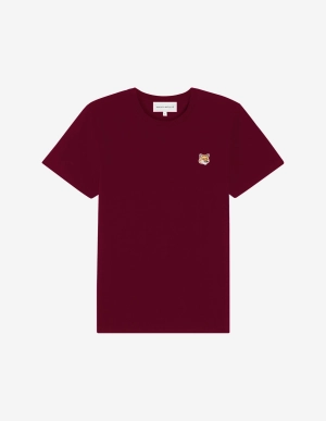 Women's Fox Head Patch Regular Tee Shirt Brick Red