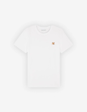 Women's Fox Head Patch Regular Tee Shirt White