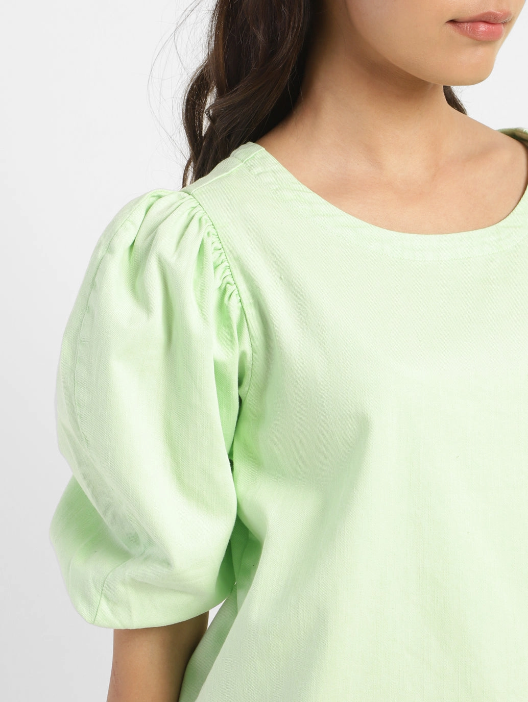 Women's Solid Round Neck Top