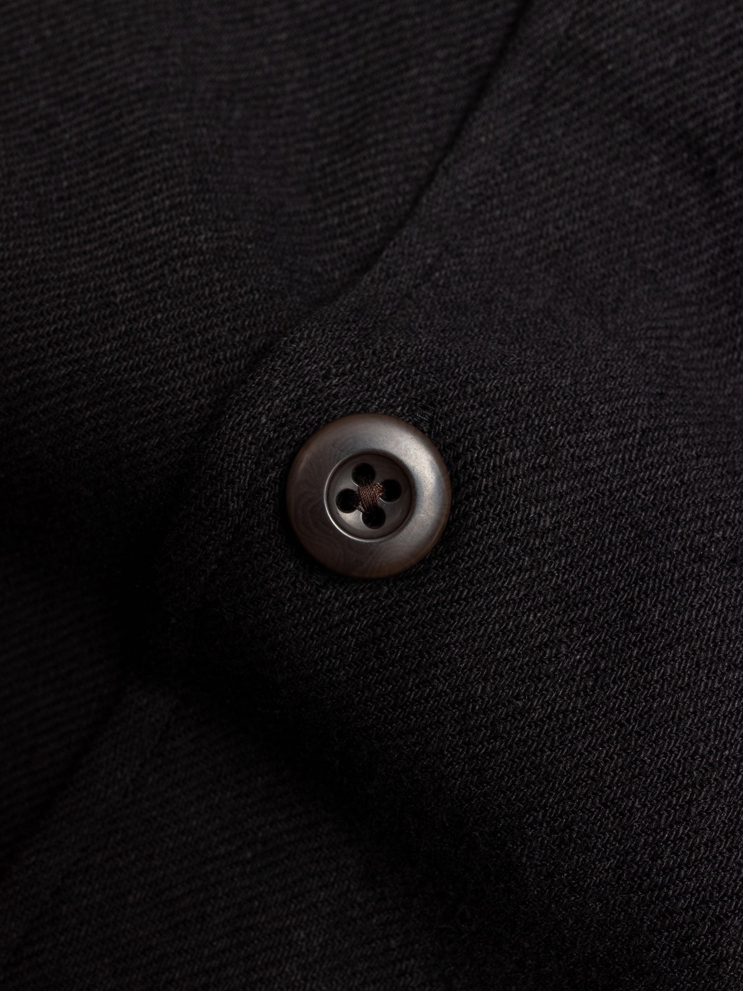Wool Shirt Jacket in Black